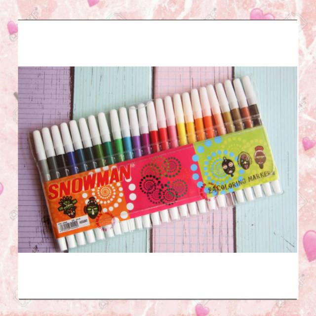 

SET 24 WARNA SPIDOL SNOWMAN