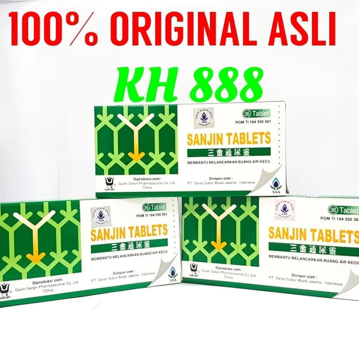 Obat China Cina Sanjin Tablets Obat Infeksi Saluran Kencing Memperlancar Kencing Shinse Sinse Shopee Indonesia