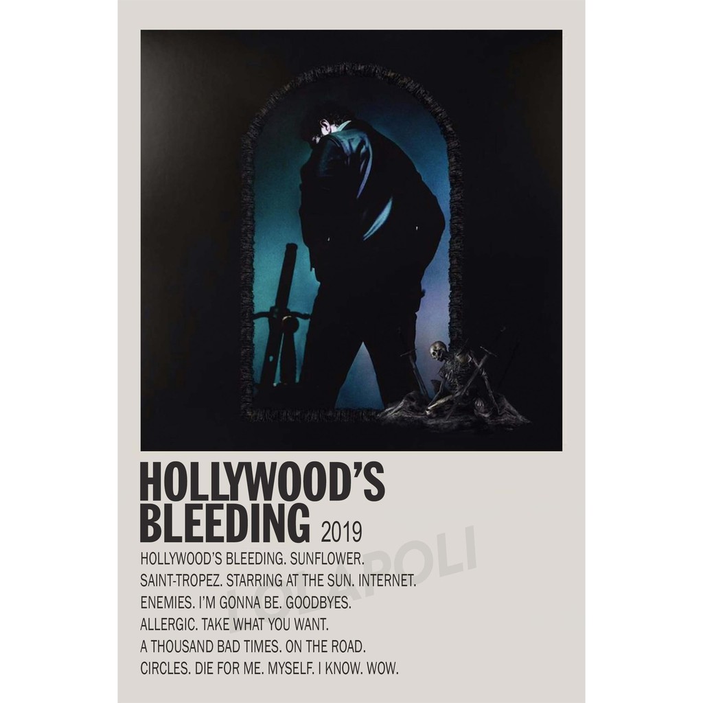 Poster Cover Album Hollywood's Bleeding - Post Malone