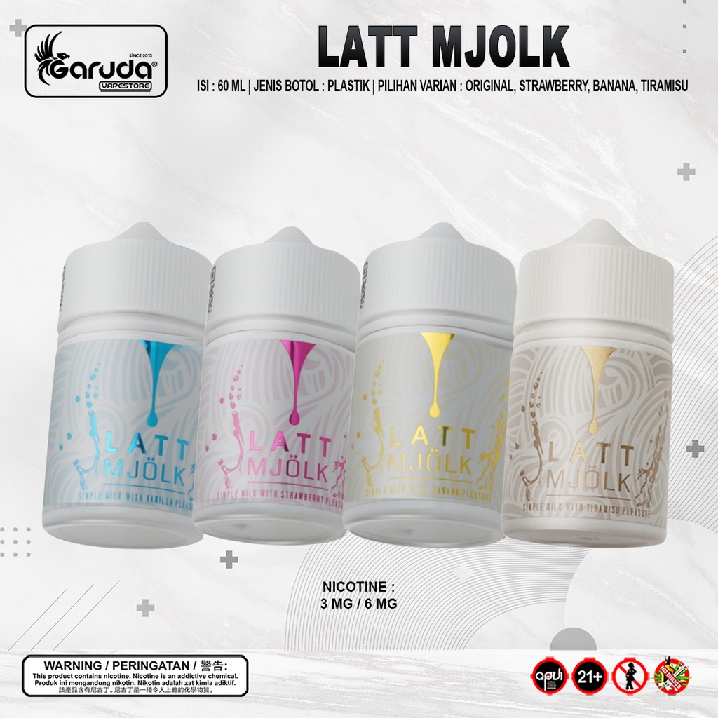 Jual Latt Mjolk Liquid by Vape Truck 60ml Bercukai