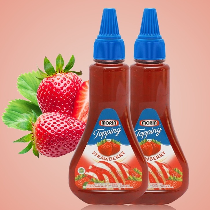 

Morin Topping Strawberry 310gr Saus Sirup Toping Selai Roti Stroberi