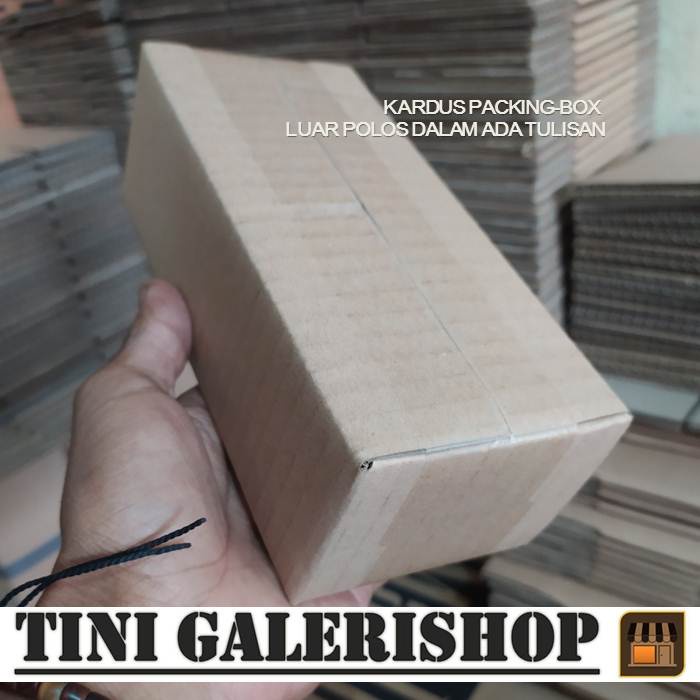 Kardus Packing Karton Box Uk.18x8x6 cm Luar Polos Dalam Ada Tulisan-2