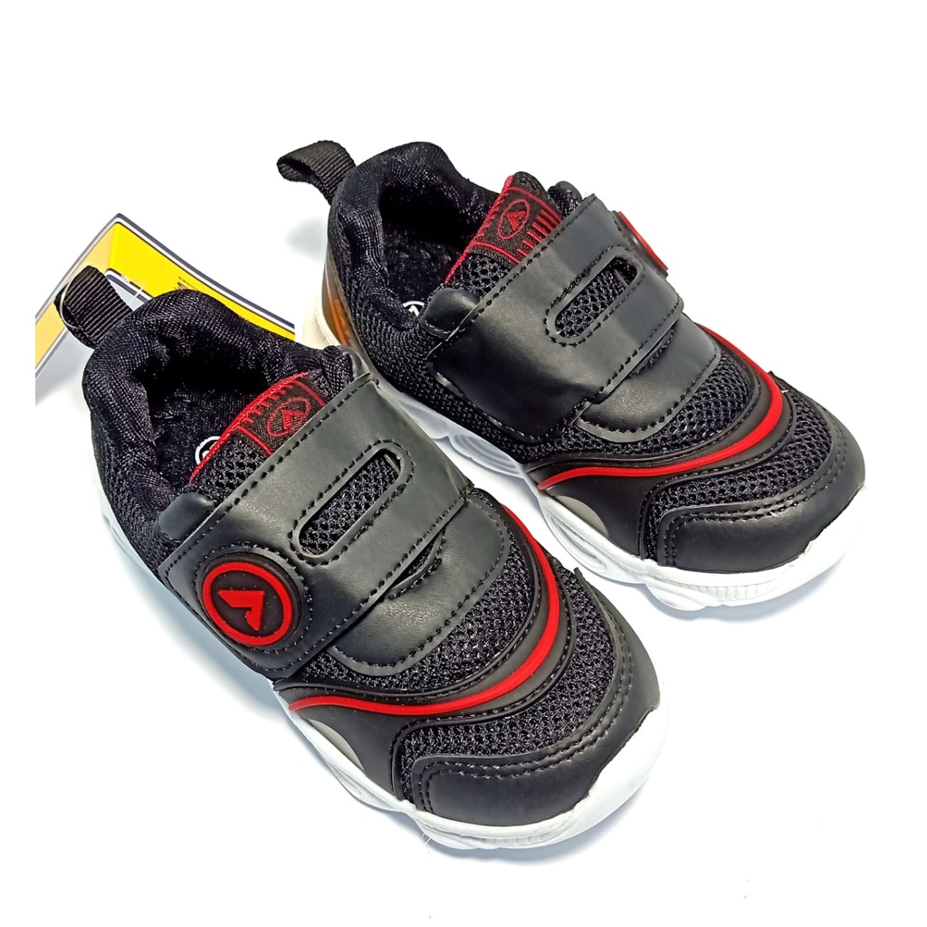 LED.Sepatu Anak Cowok Dans Durbin Black 28-31/Sepatu Sneakers Anak Laki Laki Dans Murah Pakai Lampu Warna Warni-1