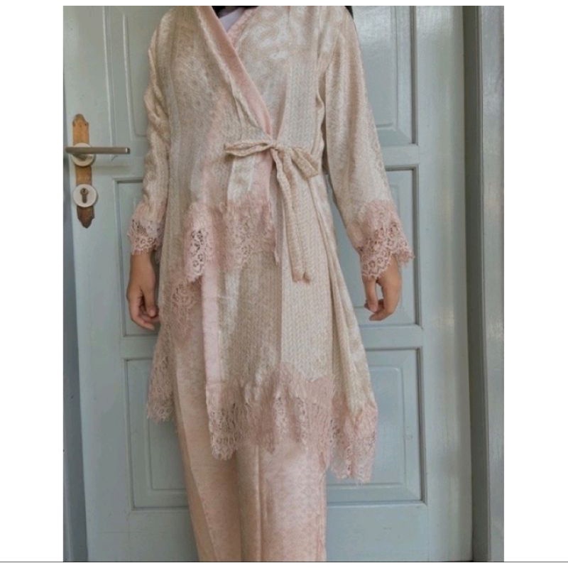 SET KIMONO LACE VISCOSE