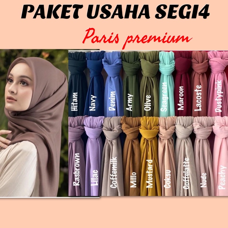 (dapat 8pcs)paket usaha segiempat paris premium