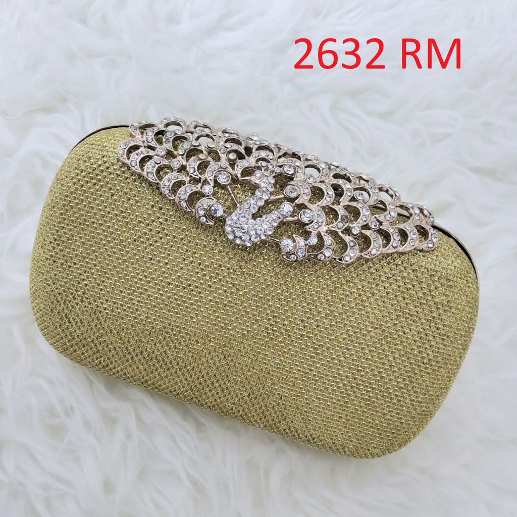 Clutch Pesta Farnell Cantik 2598 /2600/2632 Tas Kondangan Mewah Permata