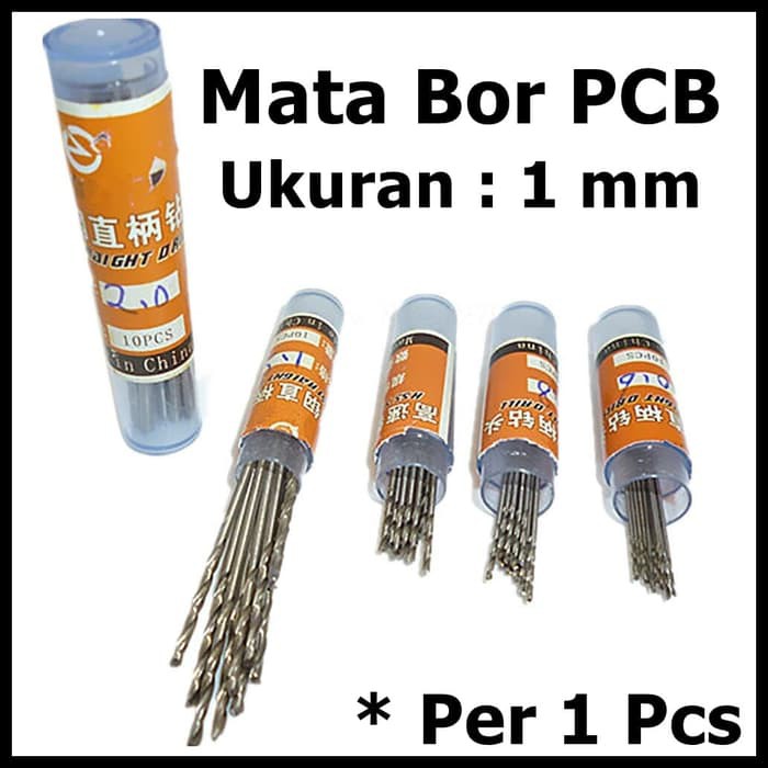 Mata Bor PCB atau kayu ukuran 1mm 1 mm per pcs