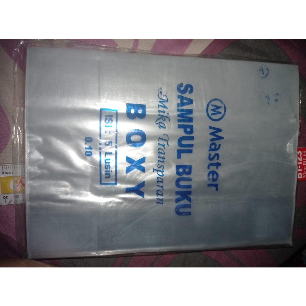 

Sampul Buku Master Mika Transparan Ukuran Boxy