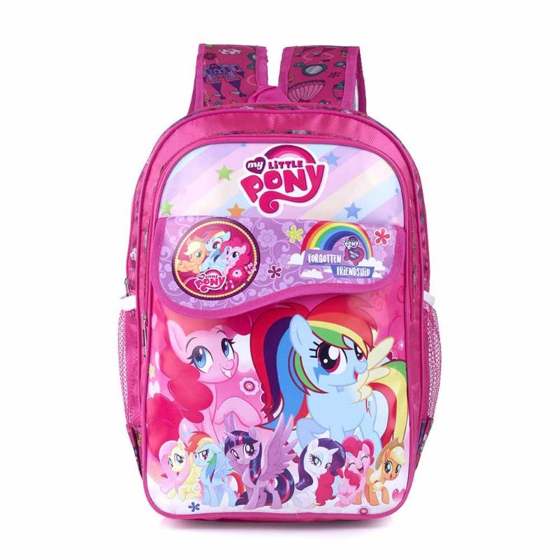 Tas Anak Perempuan | Tas Anak Sekolah PAUD TK SD Cantik Karakter Kartun Little Pony Pink | Tas Ransel Anak | Tas Backpack Anak Cewek | Tas Anak Lucu