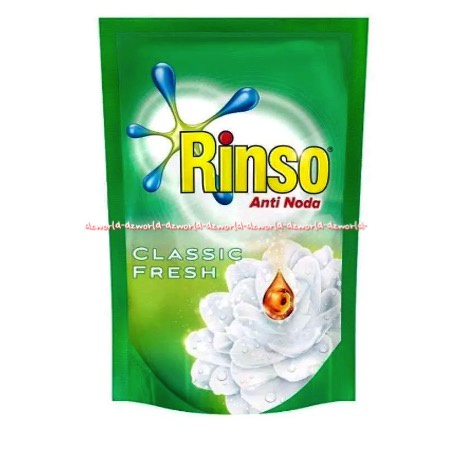 Rinso Anti Noda Classic Fresh 750ml Sabun Cuci Baju Rinso Cair Menghilangkan Noda Membandel Rinso Detergen Cair Liquid Detergent