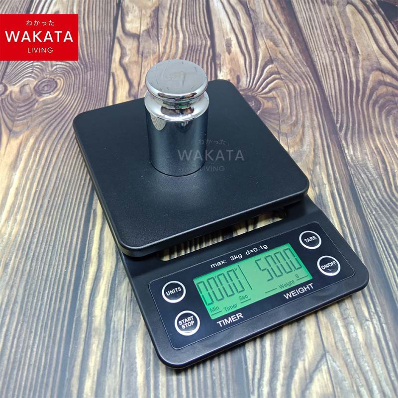 THOME Timbangan Kopi Digital / Coffee Drip Scale with TIMER 3kg - for Manual Brew / V60 Drip