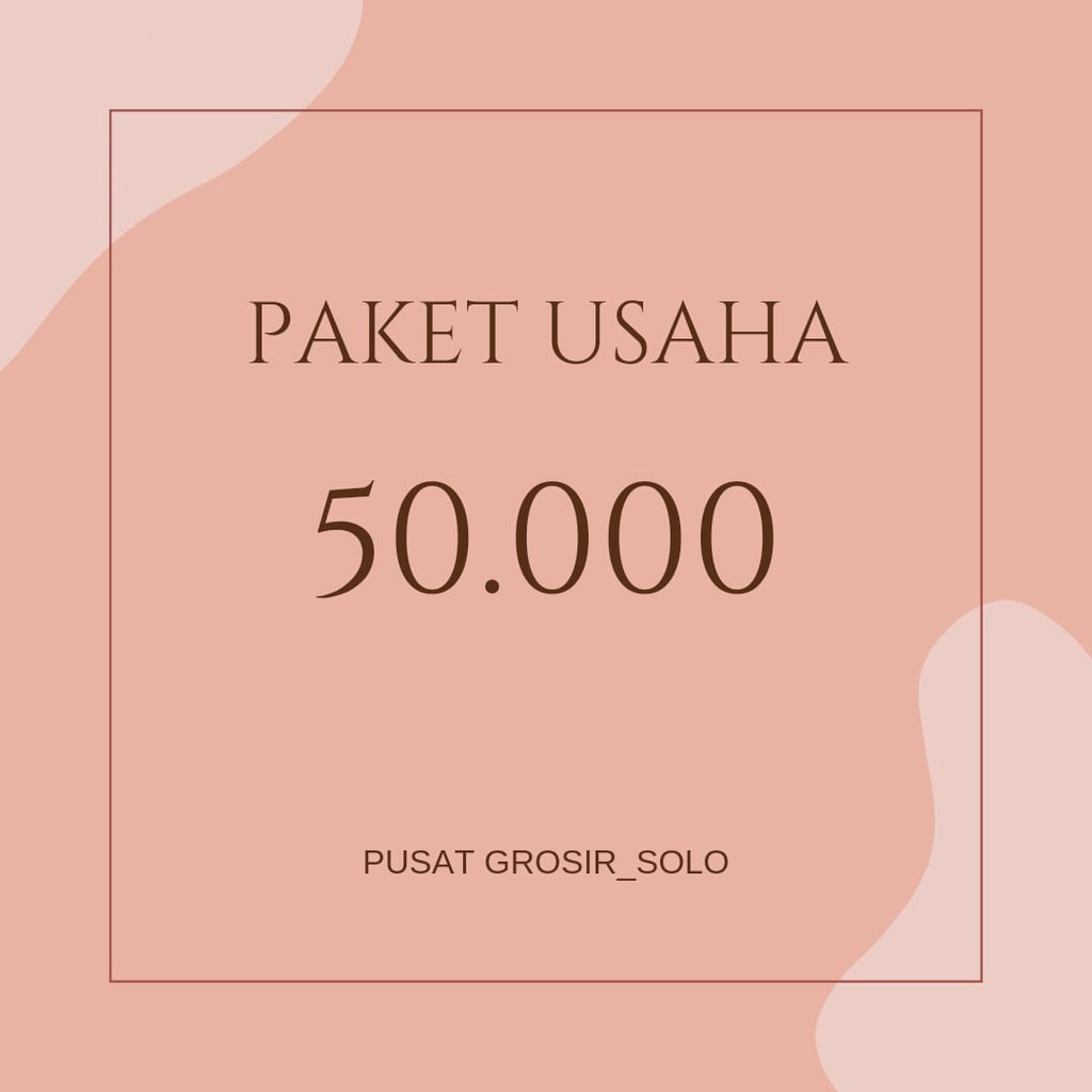 Paket Usaha 50.000 Pusatgrosir_solo