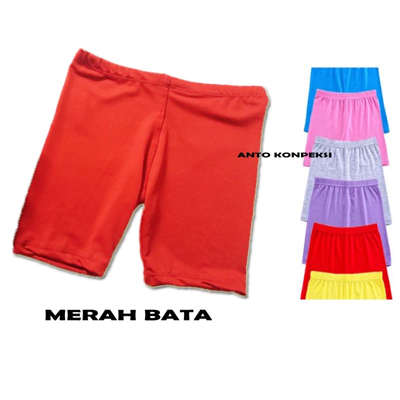 Shortpants celana pendek wanita standar &amp; jumbo spandek Jersey / Daleman ketat