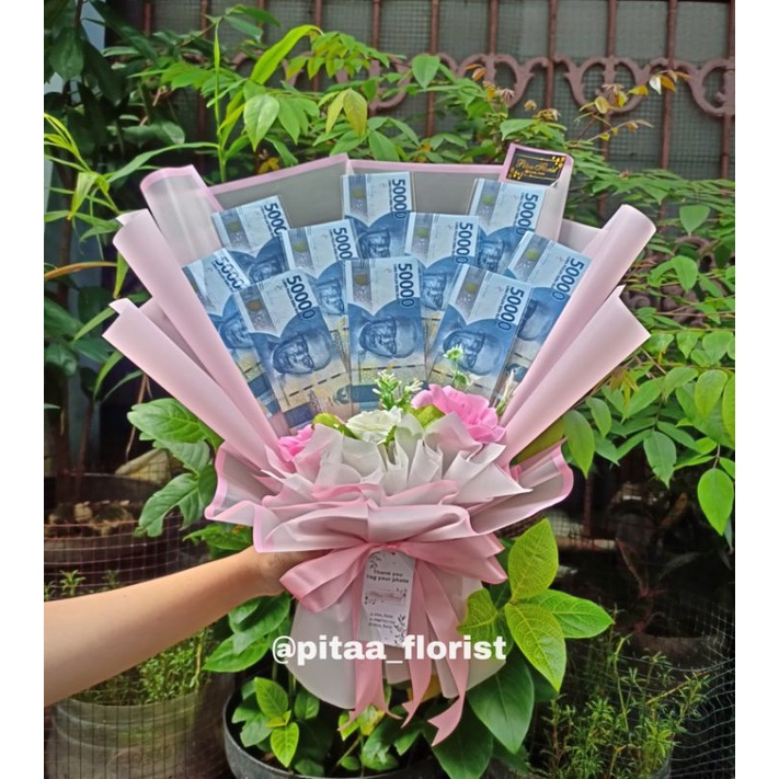 Money Bouqet / Buket Uang / Buket Uang Asli / Buket Uang 50rb / Hadiah Wisuda / Hadiah Ulang Tahun