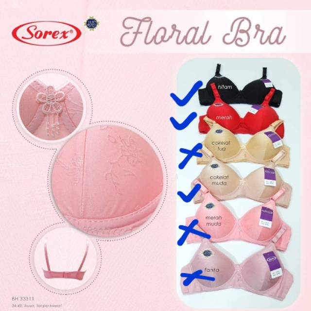 BH / bra SOREX tanpa kawat