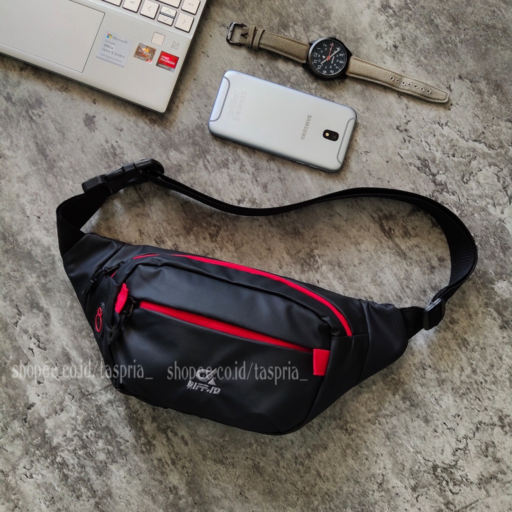 Tas Selempang Pria Anti Air Tas Slempang Waistbag Premium