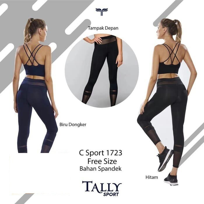 Celana Legging Sport Tally C-1723 - Celana Legging Olahraga - Legging Yoga Senam Jogging