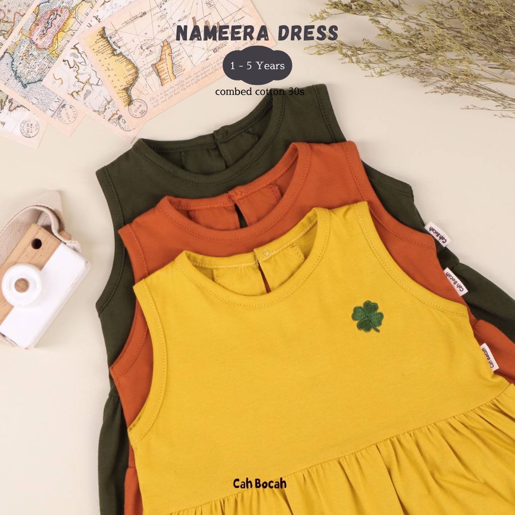 NAMEERA DRESS  ANAK PEREMPUAN BAJU ANAK PEREMPUAN FASHION ANAK PEREMPUAN 1-5 TAHUN