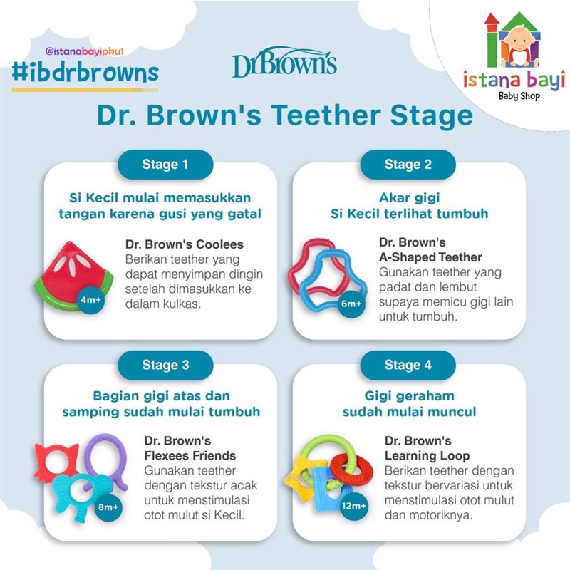 Dr Browns Learning Loop Teether Gigitan bayi