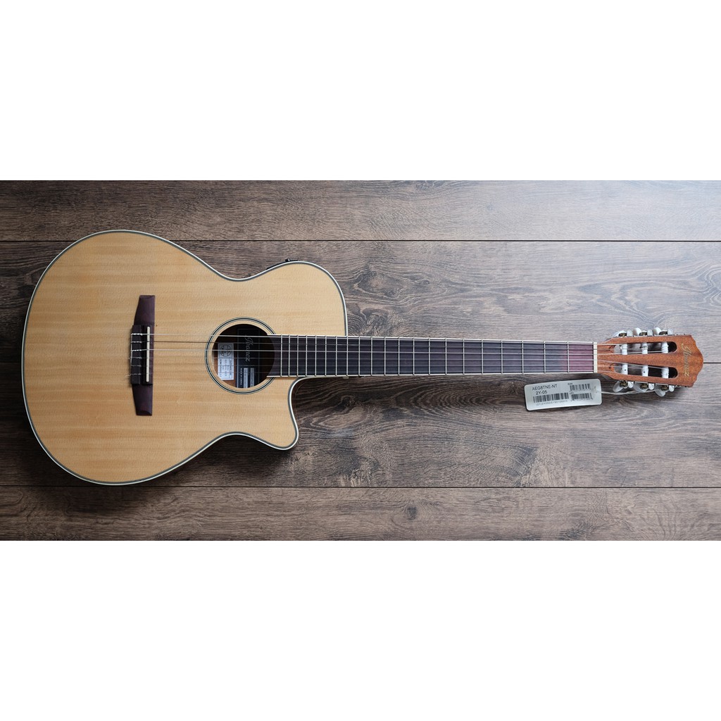 Gitar Akustik Elektrik Ibanez AEG8 Thinline Nylon Natural Finish