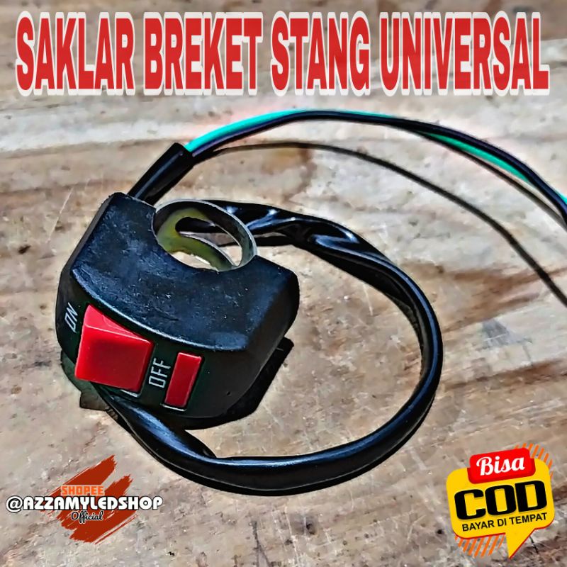 Saklar on off switch saklar on off lampu tembak lampu alis braket STANG universal scoopy pcx cbr vixion