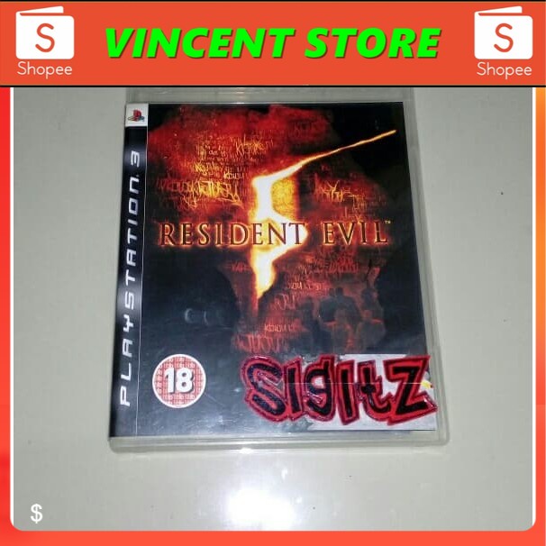 PRODUK ORIGINAL bd ps3 kaset game Resident Evil 5