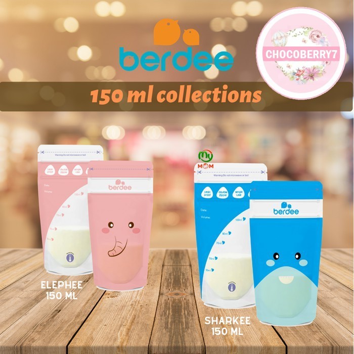 Berdee Breast Milk Storage Bags 150ml Kantung Kantong ASI 150 ml isi 30 Bags