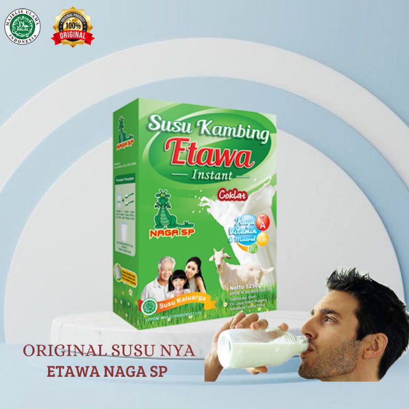 

(COD) SUSU KAMBING ETAWA NAGA SP ORIGINAL RASA COKLAT 250 GRAM