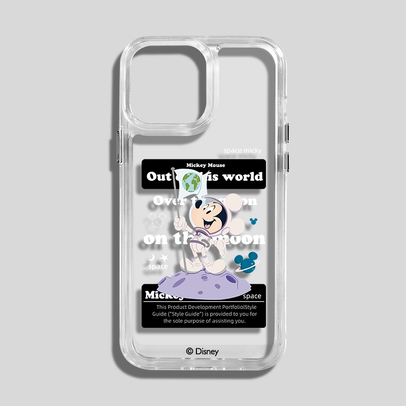 (Gen2) Soft Case Tpu Motif micky Space Untuk iPhone 13 12 11 Pro MAX XS MAX XR X 7 + 8 Plus