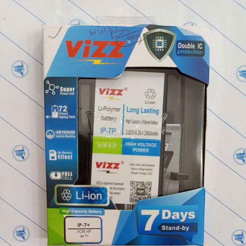 BATERAI VIZZ iPhone 7+ DOUBLE POWER