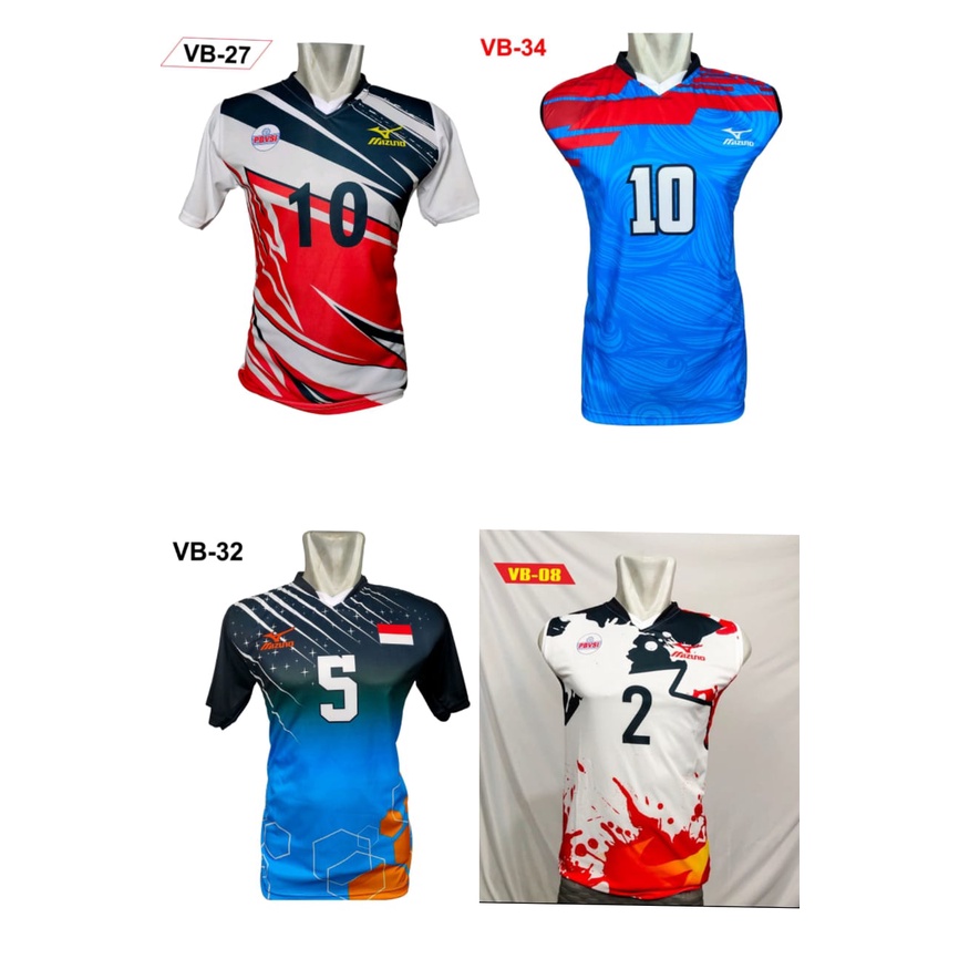 jersey voli printing proliga kaos atasan voly bahan serena