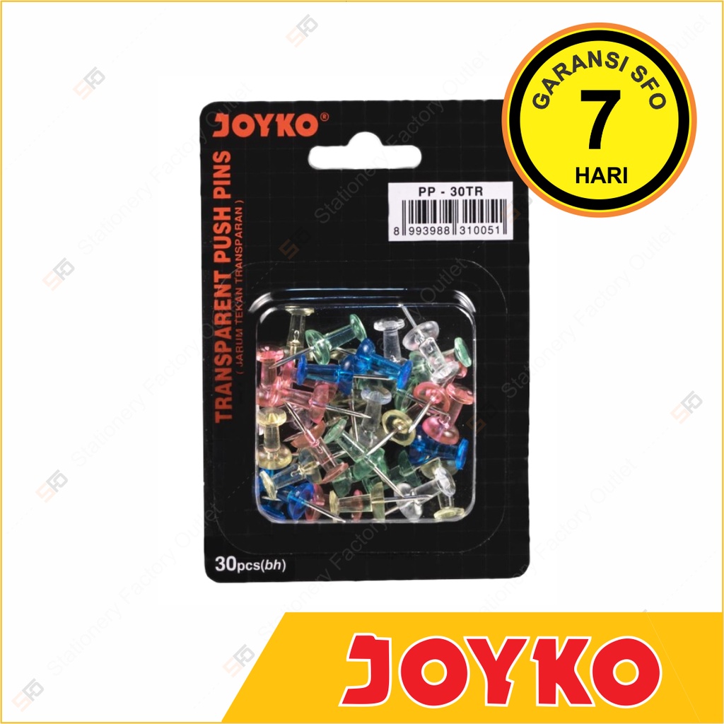 

Push Pin Transparan Joyko PP-30TR - SFO Semarang Official