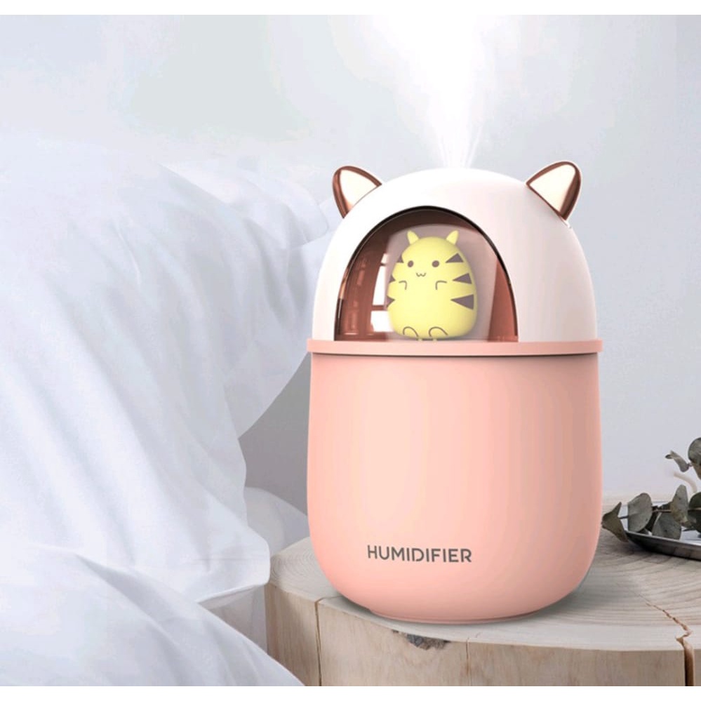 [TAFFWARE] Humidifier Aromatherapy Ultrasonic Pewangi Ruangan Air Diffuser Aroma Terapi Purifier Oil Nano Spray-Cute Hamster
