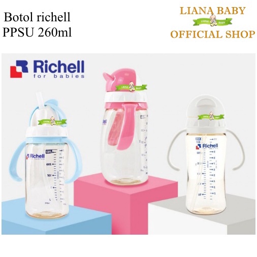 BOSU372 RICHELL BOTOL SEDOTAN ANAK PPSU STRAW BOTTLE