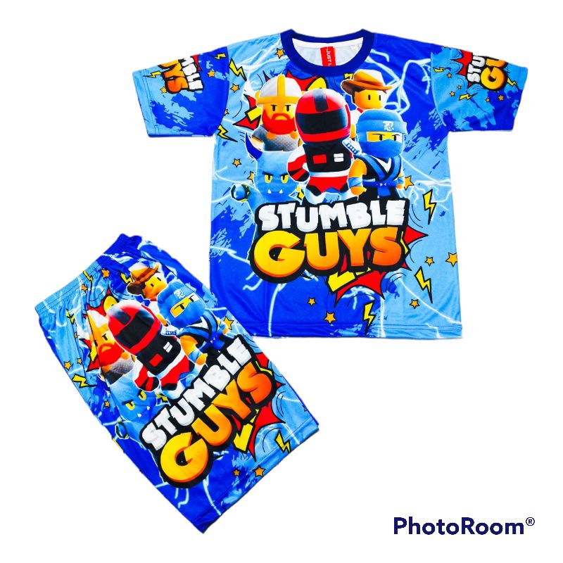 BAJU ANAK STUMBLE GUYS #SETELAN JERSEY MOTOR CROSS/SETELAN BAJU ANAK LAKI LAKI