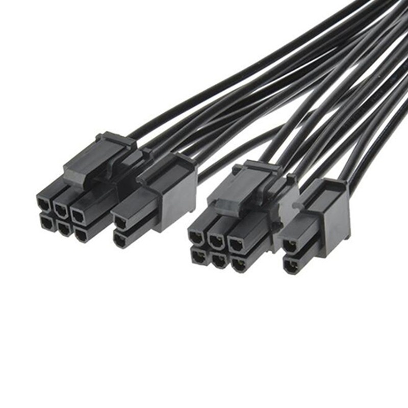 Kabel Vga 8 Pin Female To Dual 8 Pin Pcie (6+2) Male Black Edition