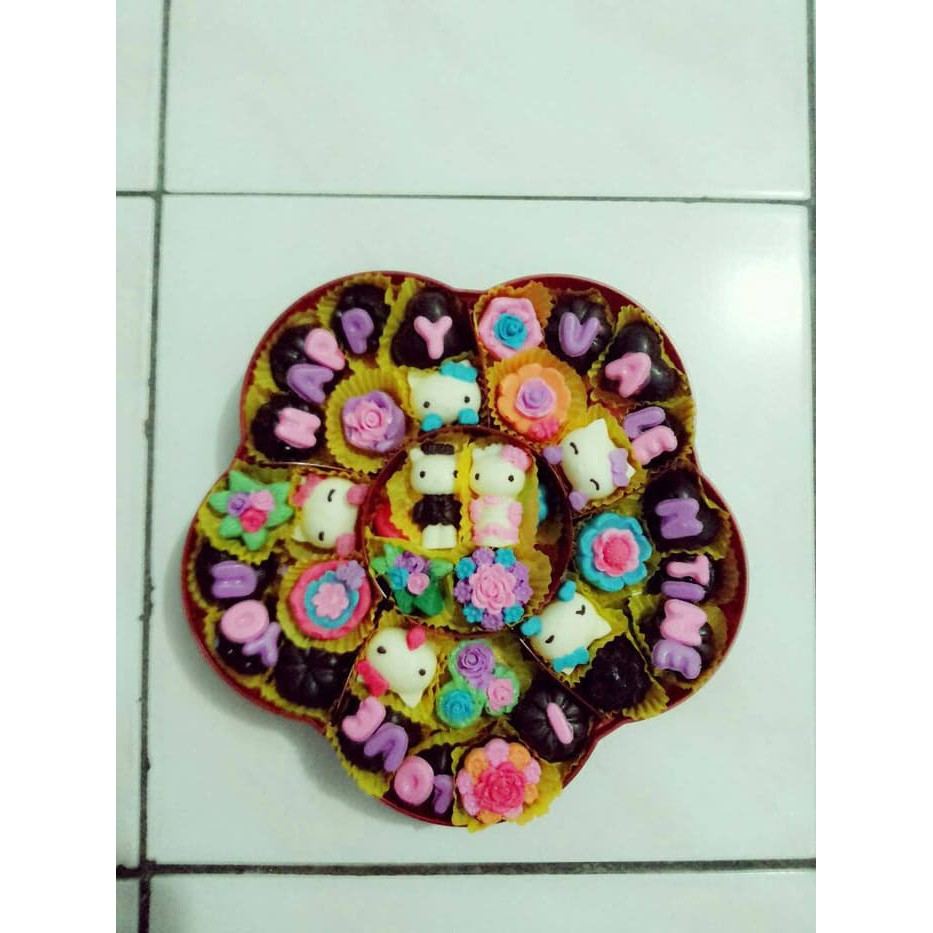 

coklat valentine toples bunga couple(bisa req tulisan)