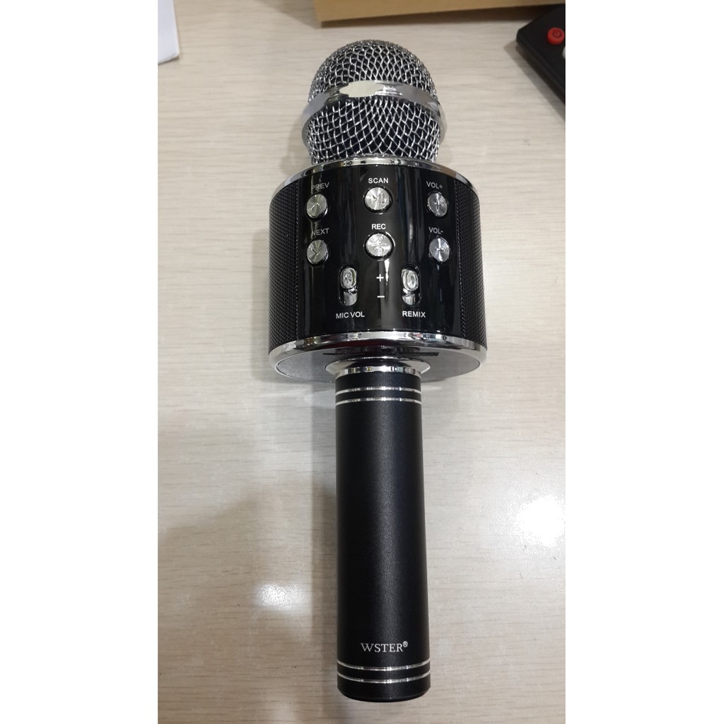Mic Bluetooth Karaoke Smule Wster Ws-858 Original Promo