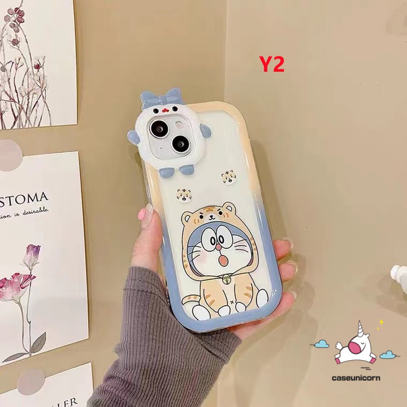 Soft Case TPU Motif Kartun Doraemon 3D Untuk IPhone 6 6S 7 8 14 Plus 11 13 12 14 Pro MAX XR X XS MAX SE 2020