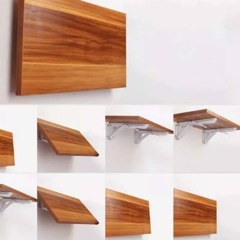 Engsel Besi Siku Meja Lipat Stainles Steel 8inc / Bracket Siku Meja Lipat Dinding . . . .