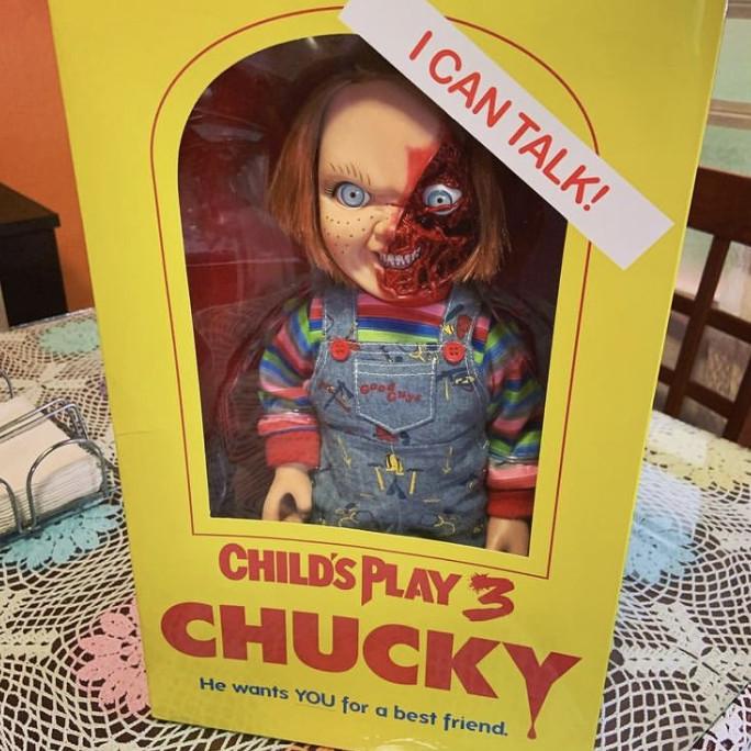 Boneka chucky pizza face mezco original *****Terbaru******