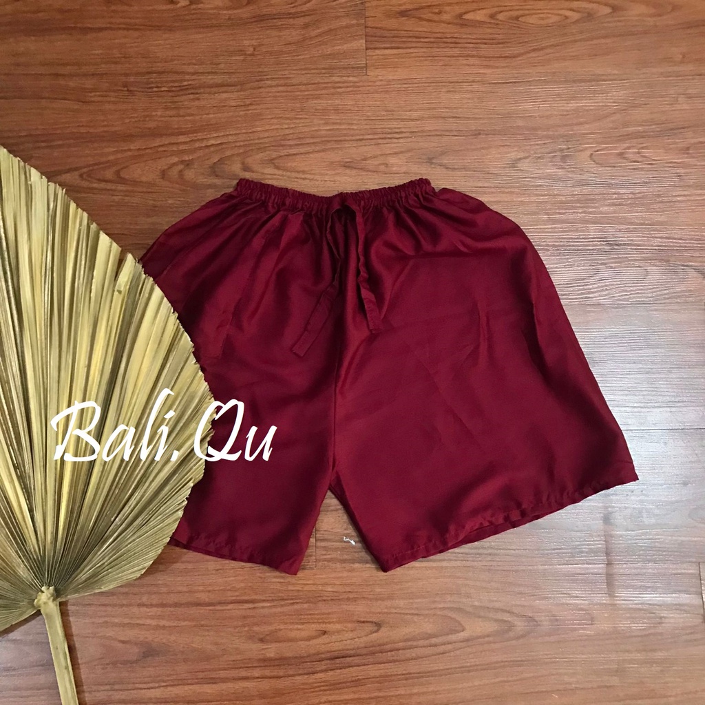 Celana Pendek Polos Jumbo Bali-MAROON