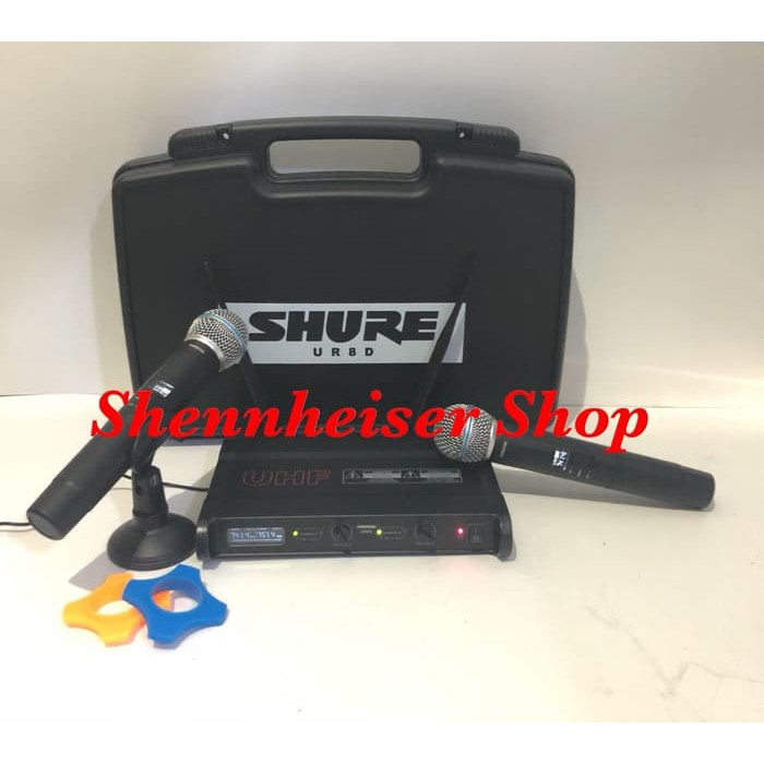 Mic Wireless SHURE UR 8D Black Microphone Wireless