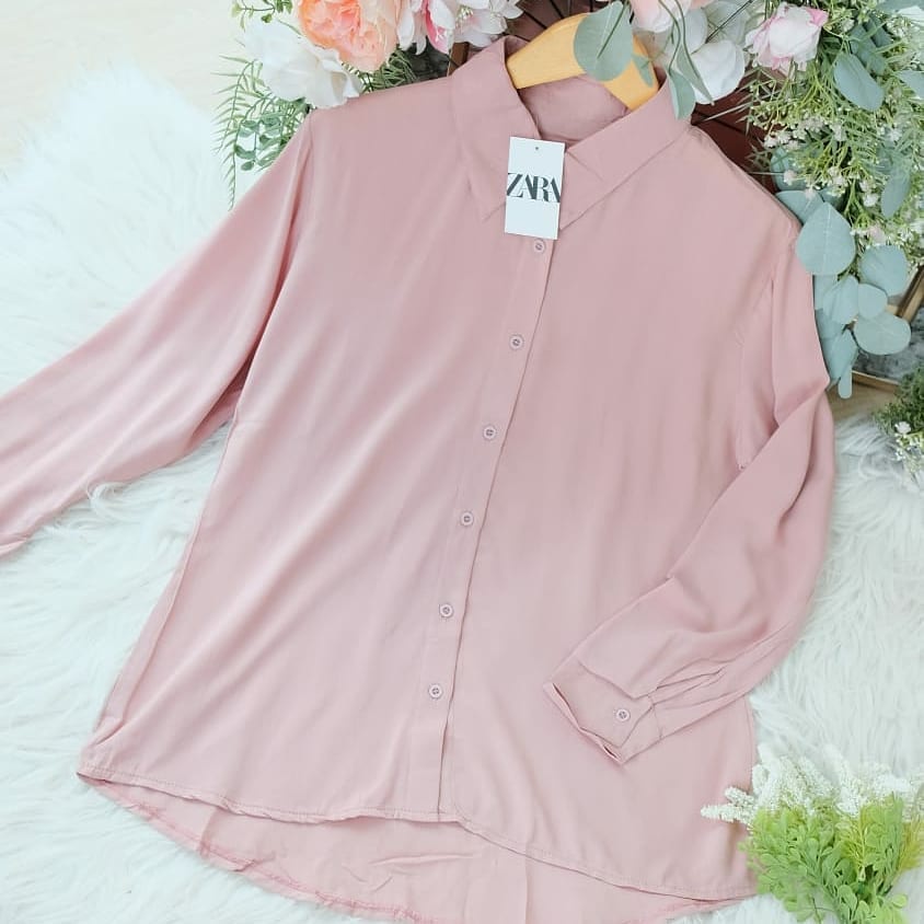 KEMEJA ZARA/Atasan Blouse Kemeja  Wanita Terbaru/Atasan Wanita Terbaru 2021 Kekinian/Baju Atasan