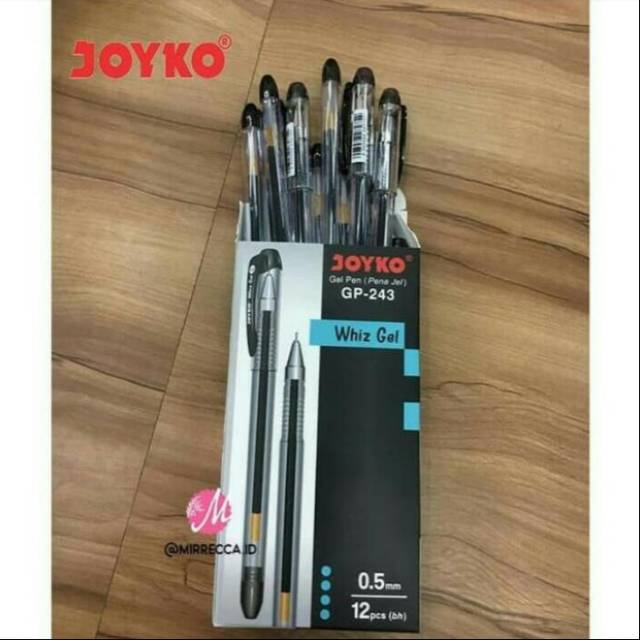

Joyko Whiz gel pen 0,5mm black ink gp243 pulpen hitam