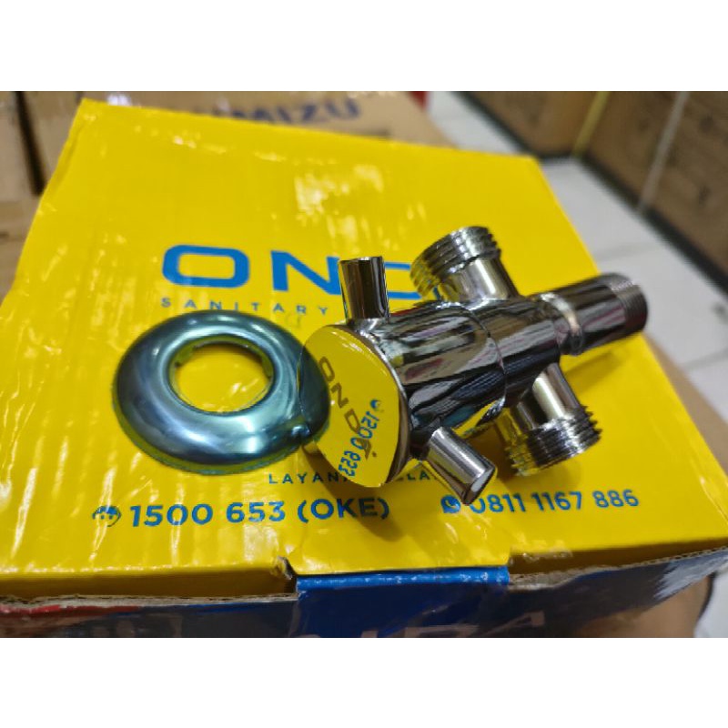 KRAN CABANG TEE ONDA 1/2&quot;/KRAN KLOSET ONDA 1/2&quot;/ANGLE VALVE ONDA JF 08 ST 1/2&quot;