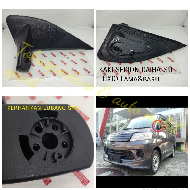 Kaki sepion tangkai sepion Daihatsu Luxio Lama baru kaki sepion Luxio 2009-2019