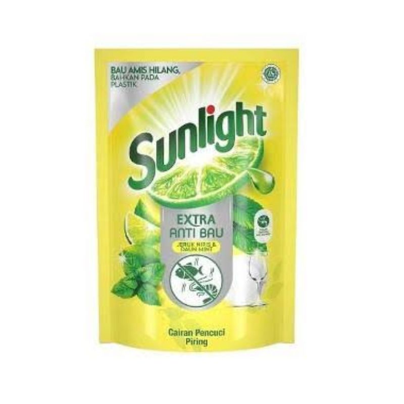 SUNLIGHT -Extra Anti Bau + Jeruk Nipis & Mint- Refill 755ml