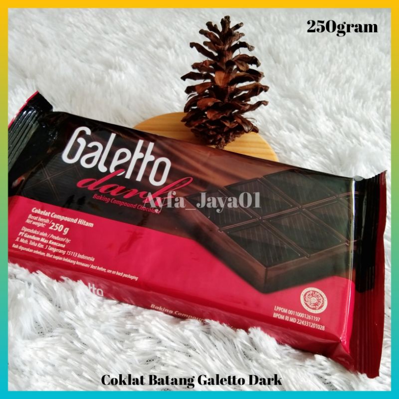 

Galetto Dark Coklat Coklat Batang 250Gram