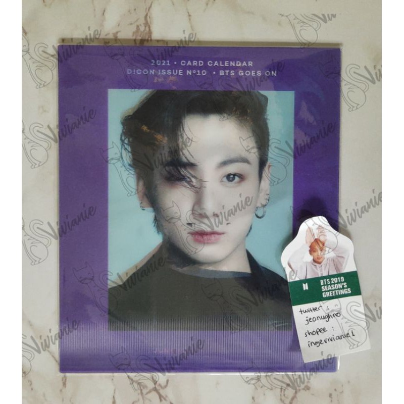 DICON LENTICULAR CALENDAR JUNGKOOK VERSION FULLSET